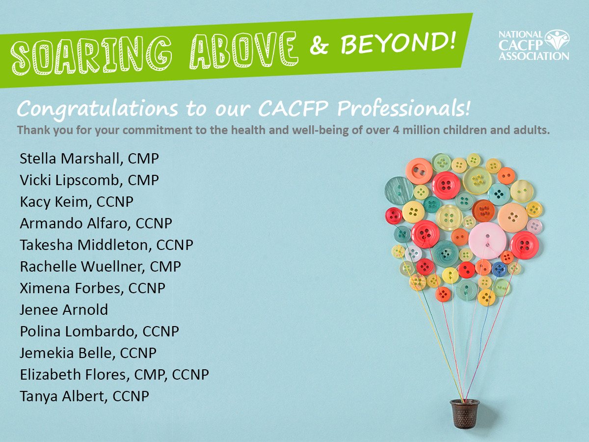 September CACFP Professionals Shoutout