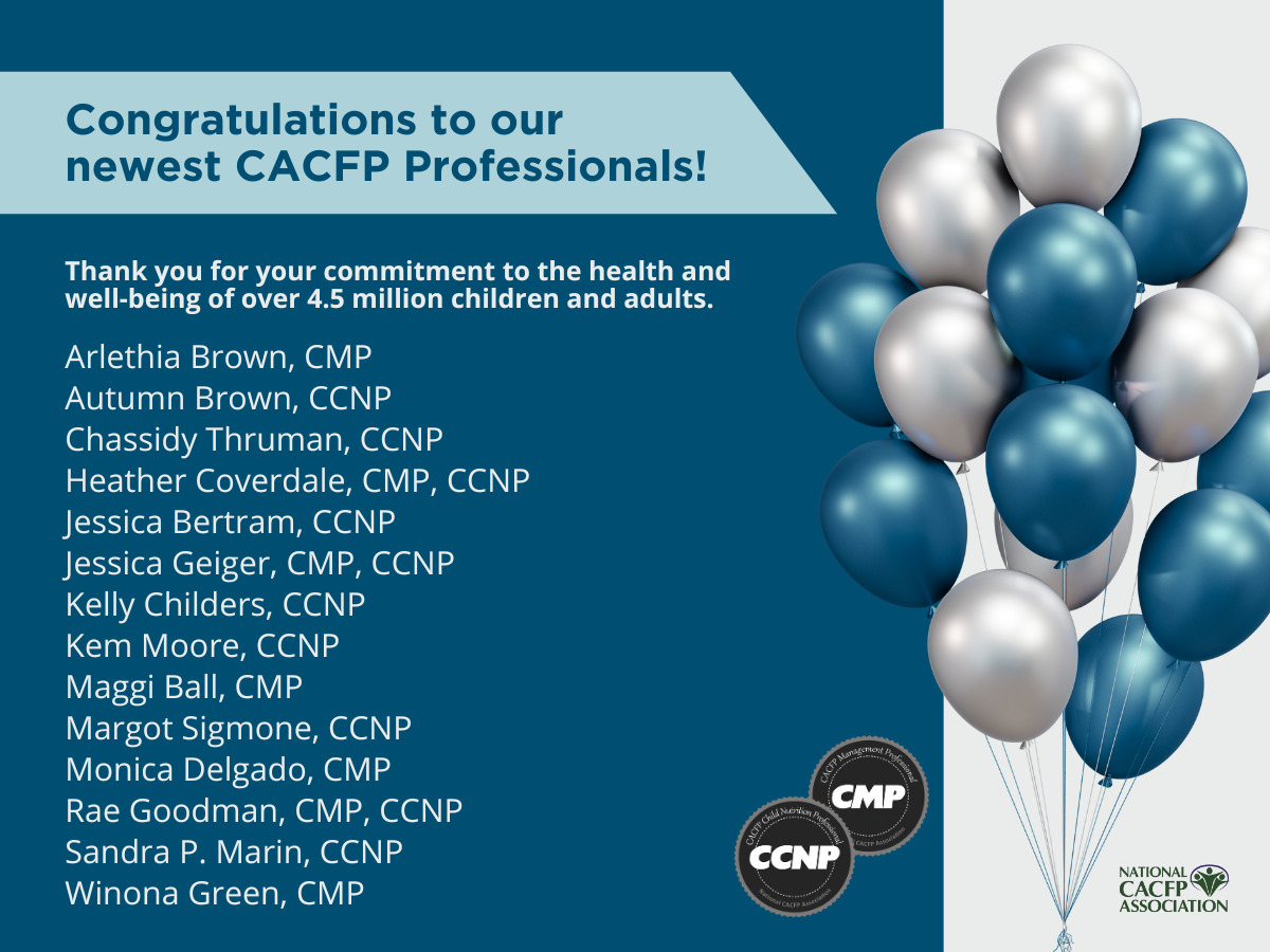 CACFP Professionals Graphic January