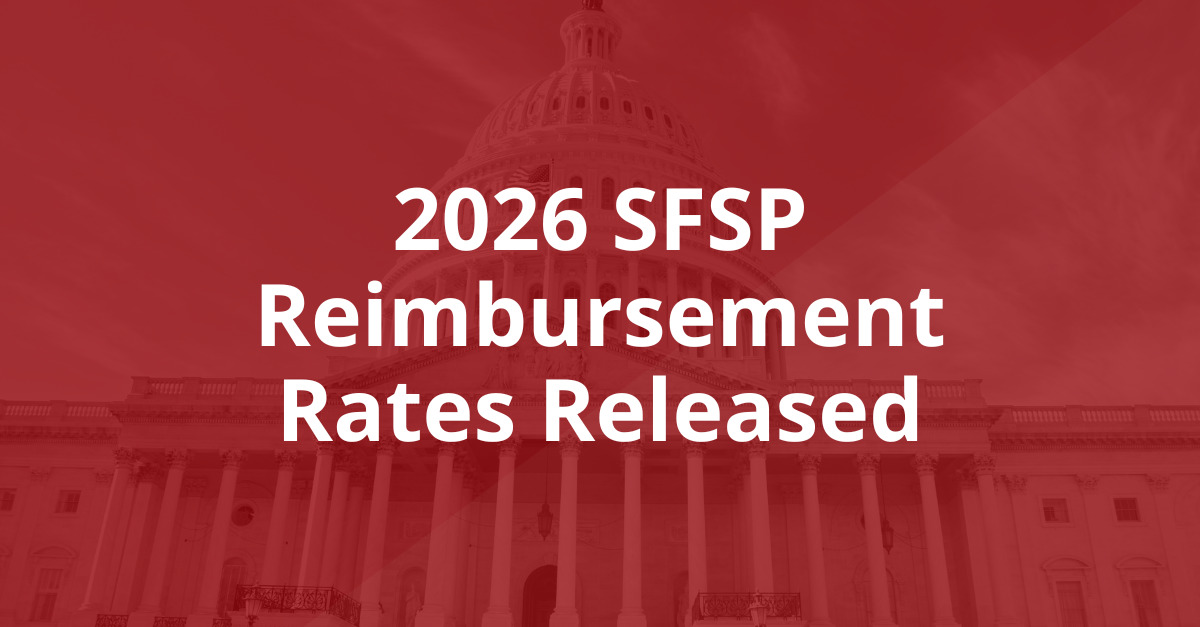 SFSP 2026 Reimbursement Rates - National CACFP Association