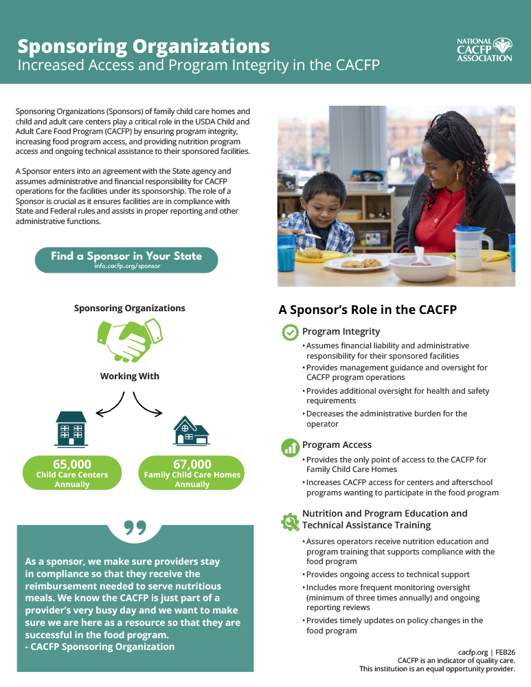 Sponsoring Organizations Web cacfp.org