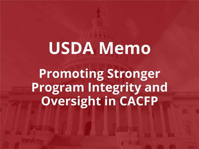 USDA Memo Program Integrity interior cacfp.org