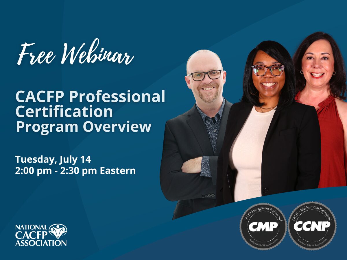 CACFP Professional Certification Program Overview Interior cacfp.org