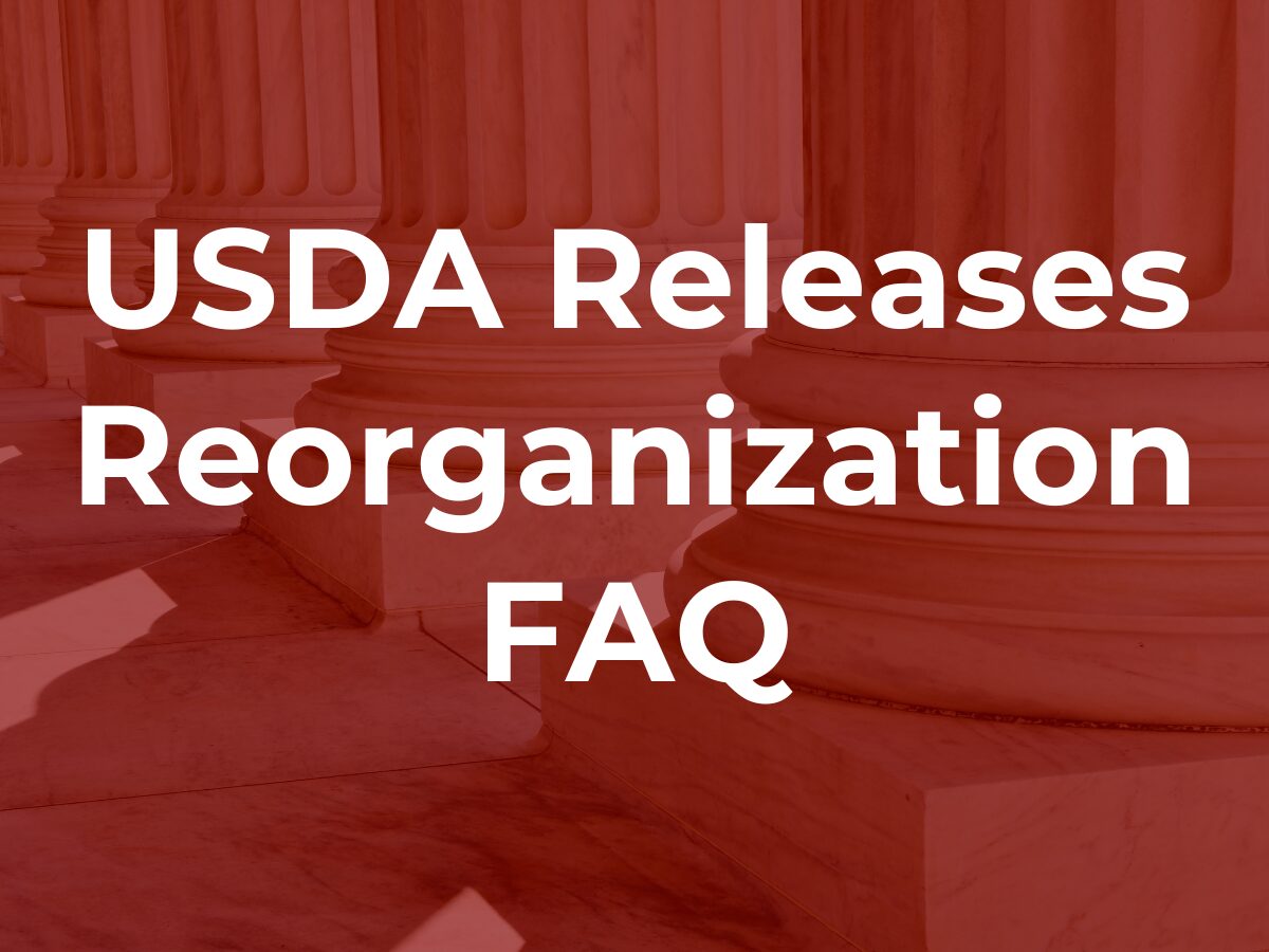 USDA Reoganization FAQ ENews (1)