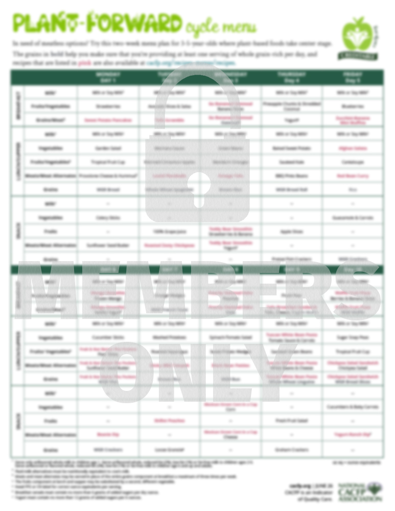 plant forward menu 2026