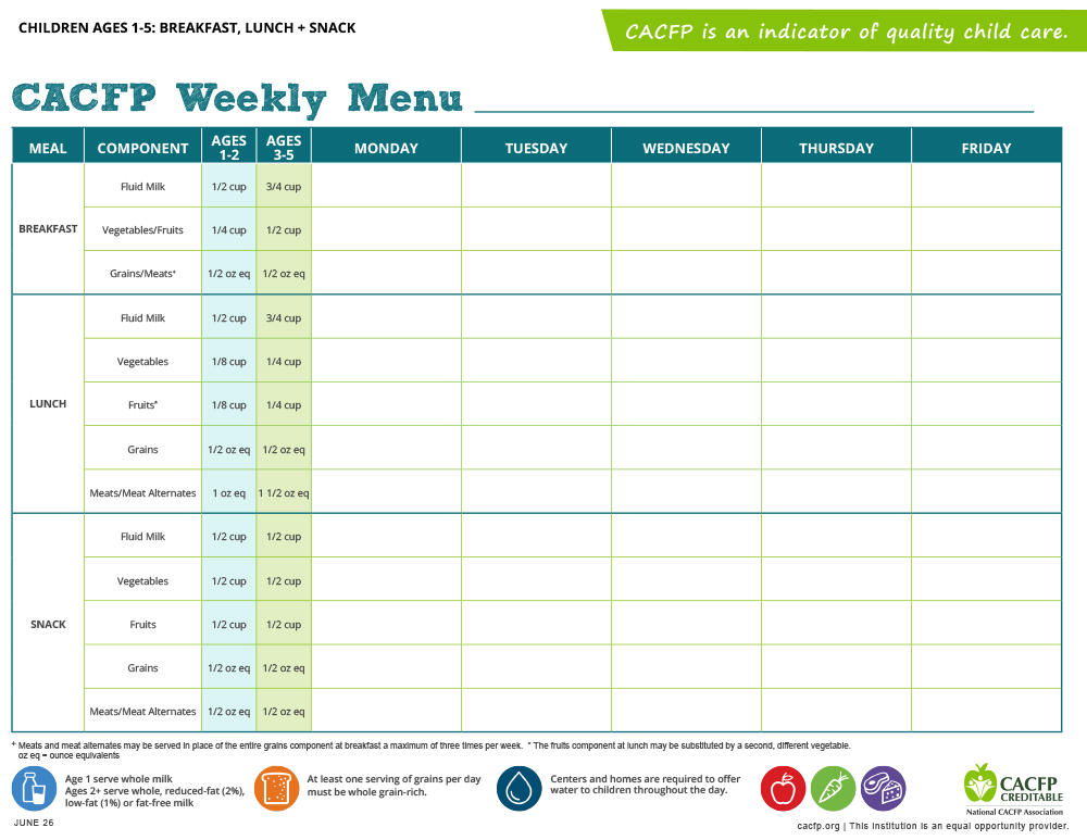 weekly menu 1-5 2026