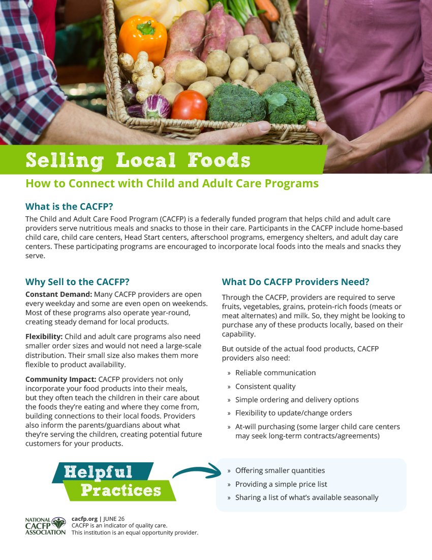 Selling Local Foods