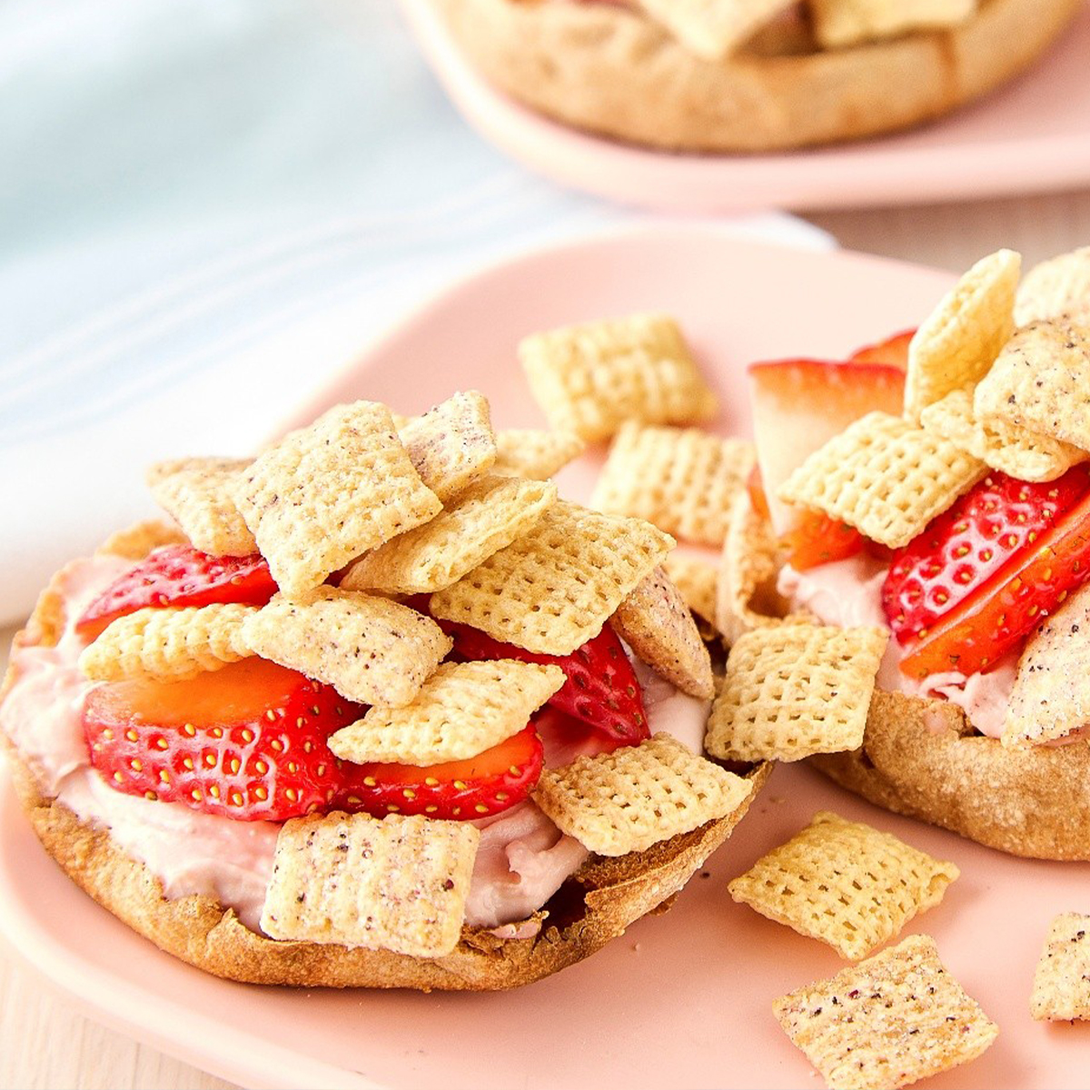 Fruit Pizza English Muffin