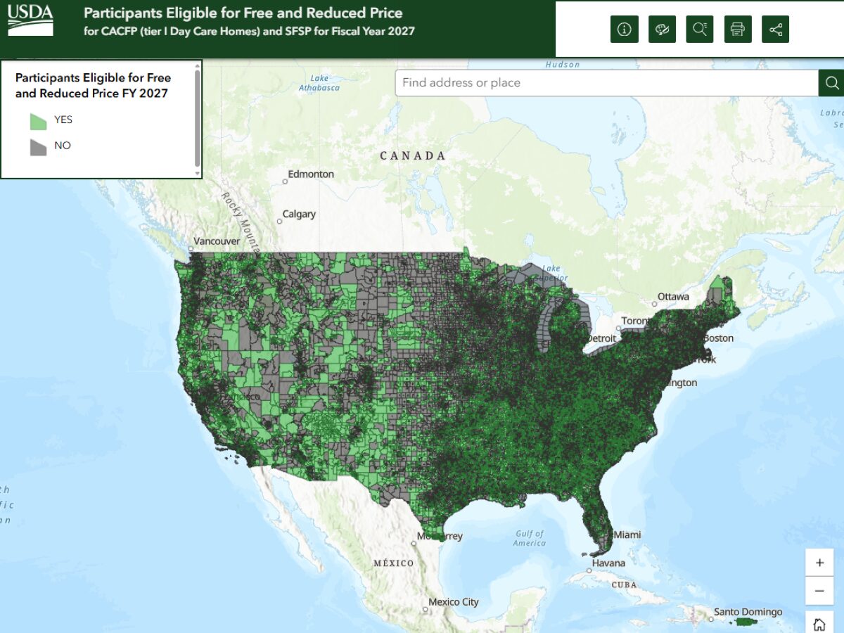 FY27 Area Eligibility Map