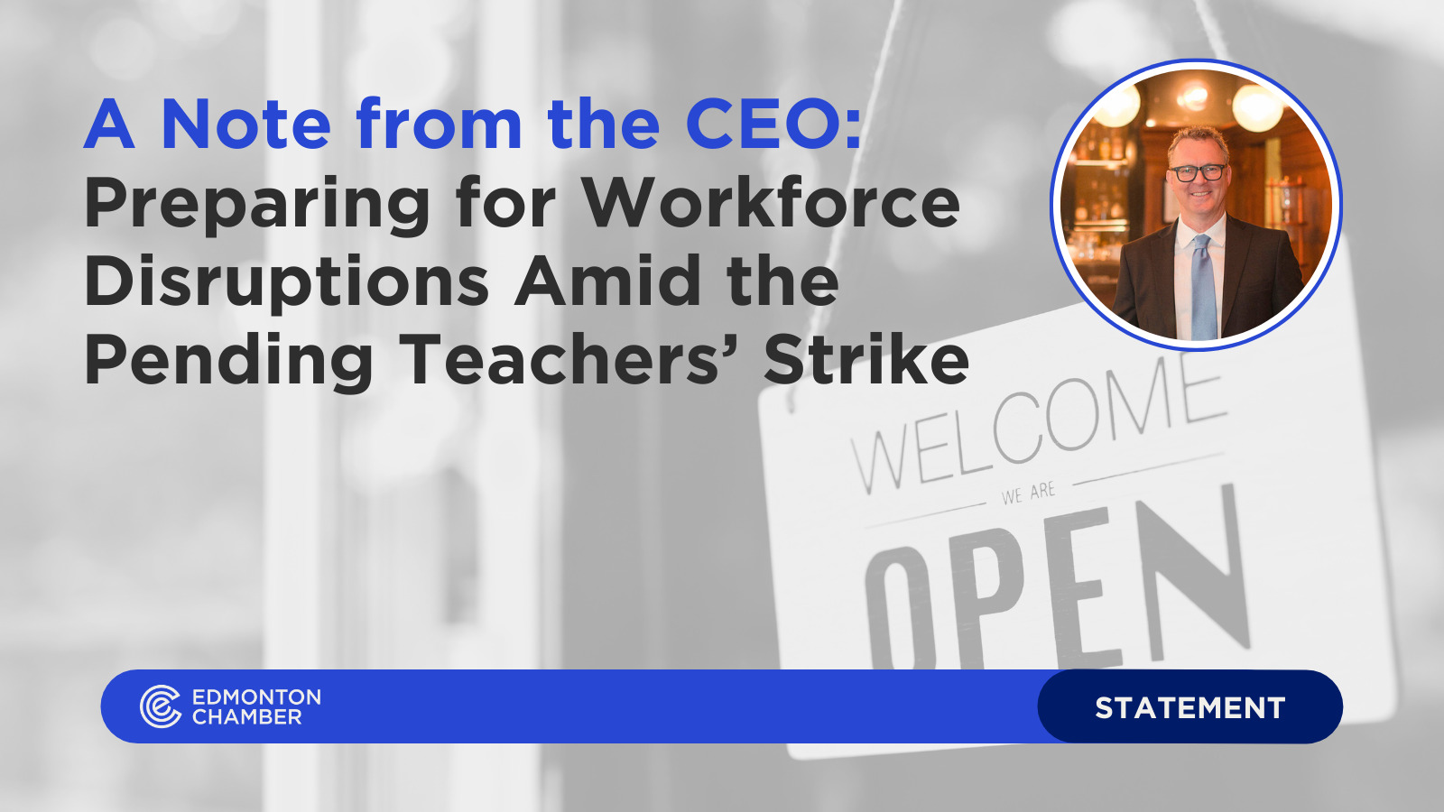 A note from the CEO: Teachers Strike A note from the CEO: Teachers Strike