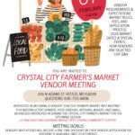 Green and Red Illustrated Farmers Market Flyer