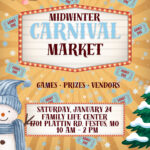 Yellow and Orange Playful Illustrative Carnival Fun Fair Flyer