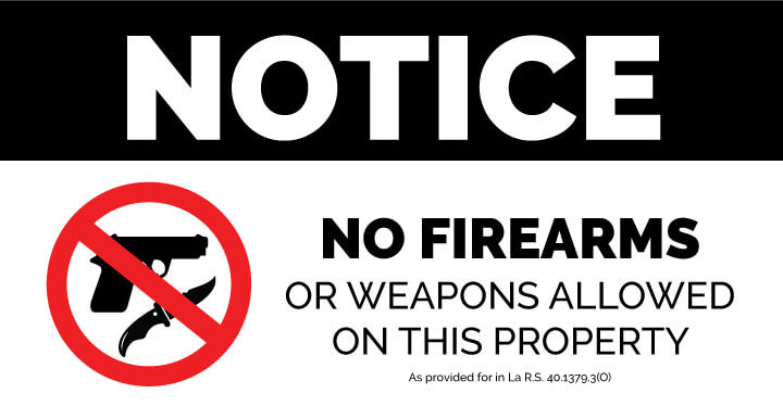 No Firearms Allowed Graphic