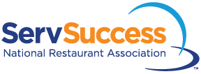 National Restaurant Association ServSuccess logo in blue and orange