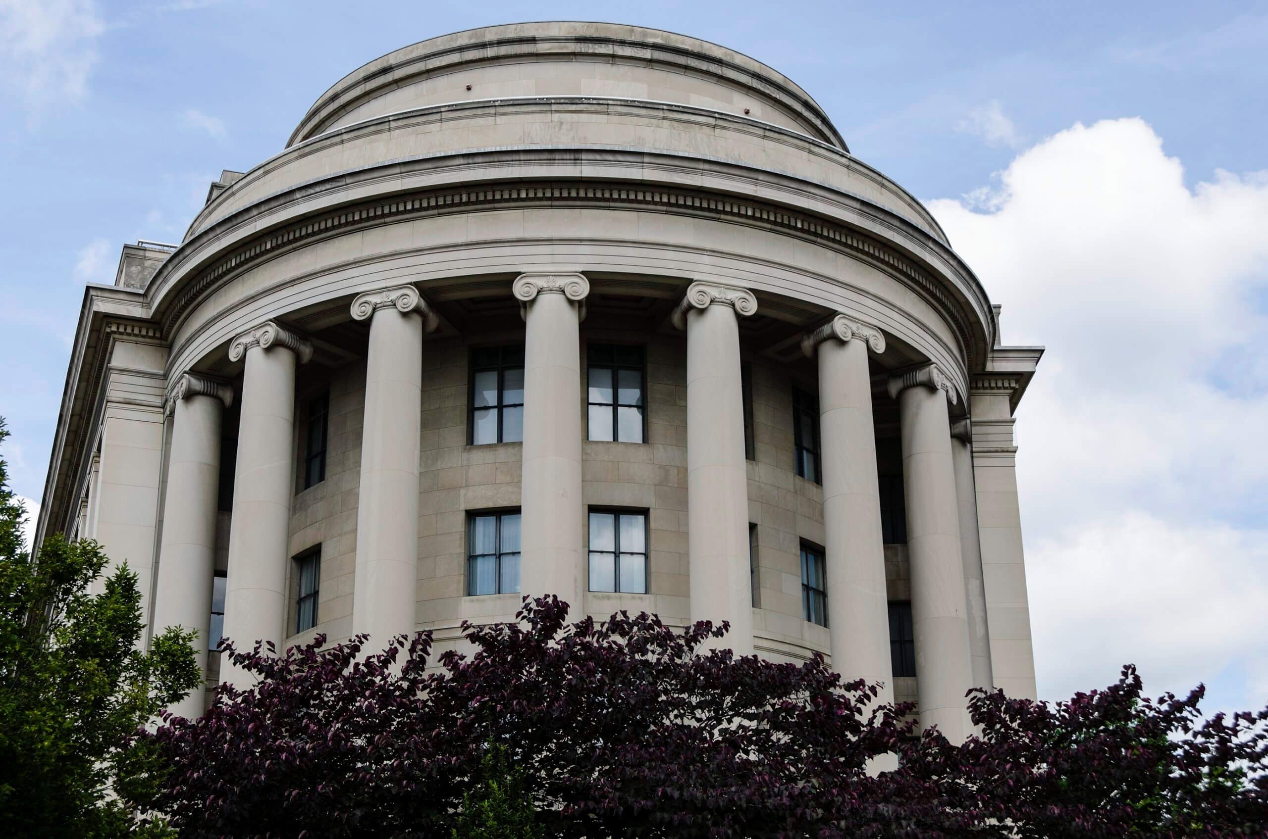 The building of the Federal Trade Commission in downtown Washington DC.