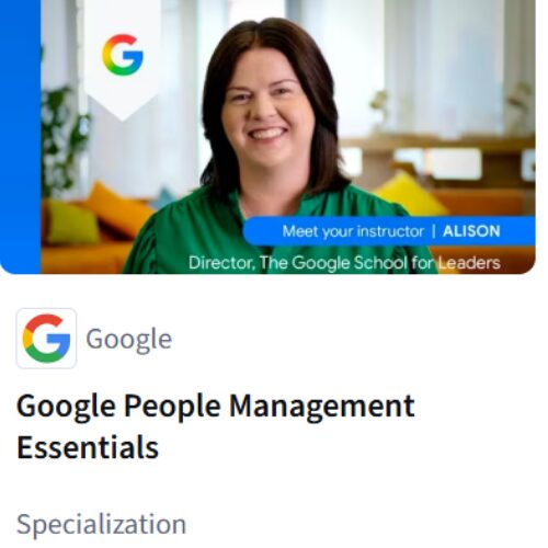 Google People Management Certificate