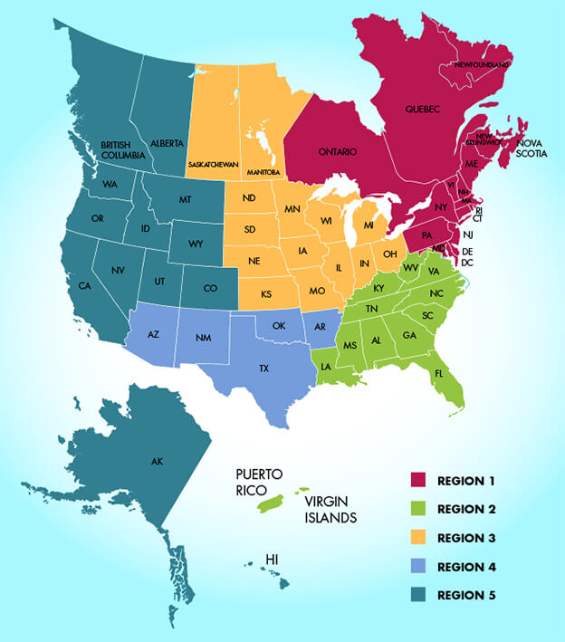 region map