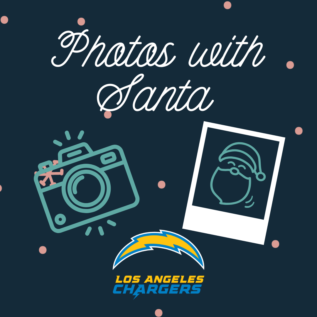 Photos w Santa sponsor LA Chargers