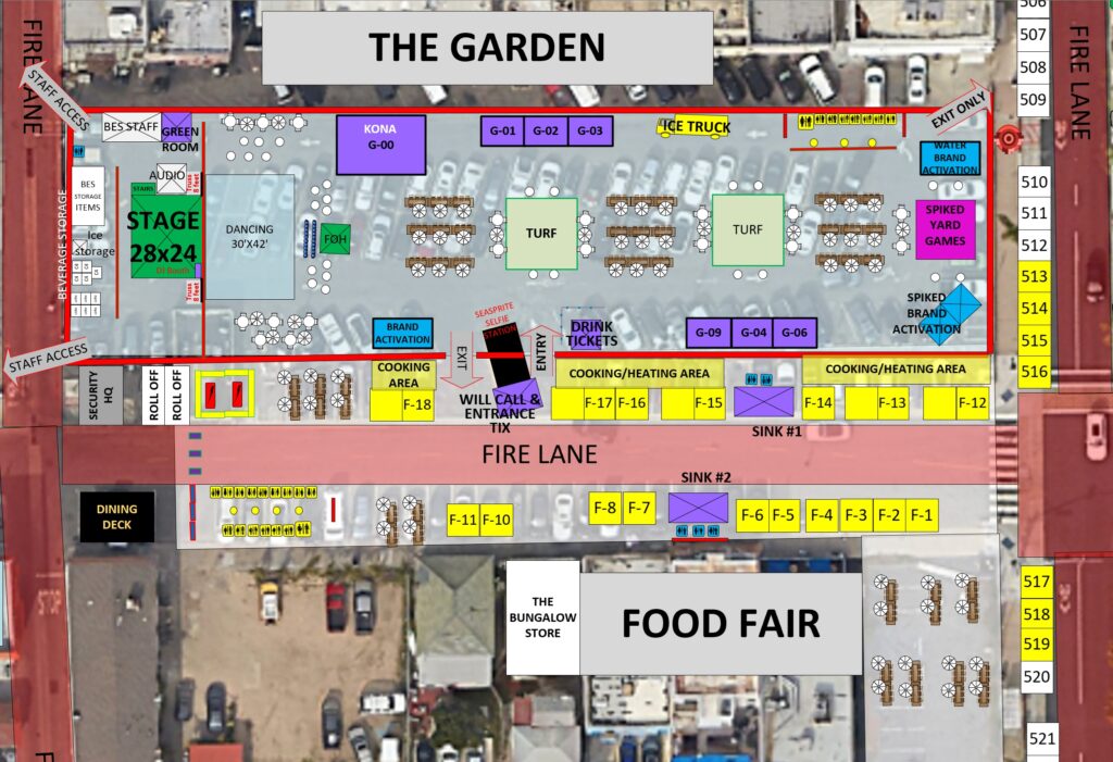 Garden & Food Fair Layout of The Garden & Food Fair