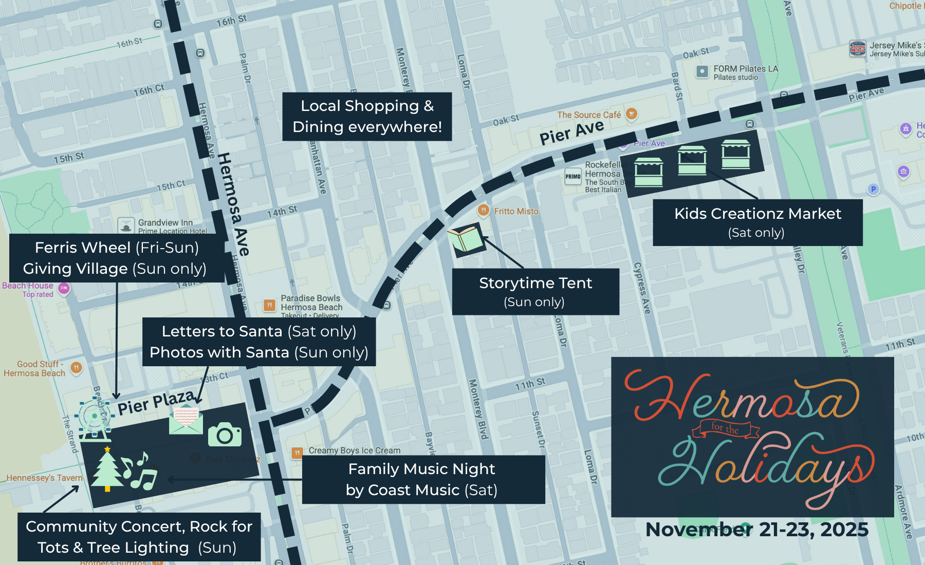 Holidays map Holidays map