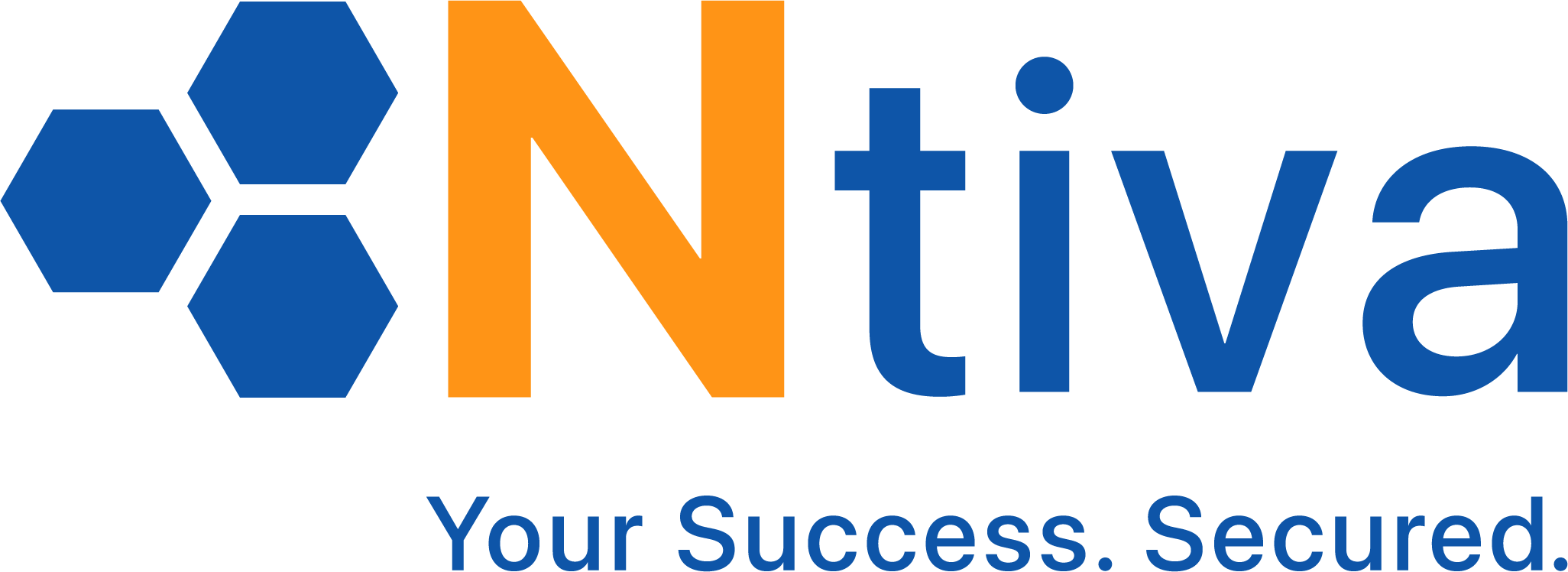Ntiva Logo Blue Tagline