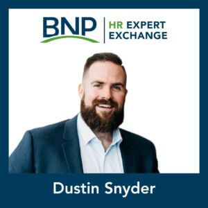 HR Expert Exchange facilitator Dustin Snyder