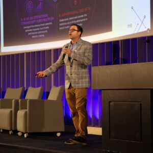 Kevin Cleary presents at Accelerate AI event