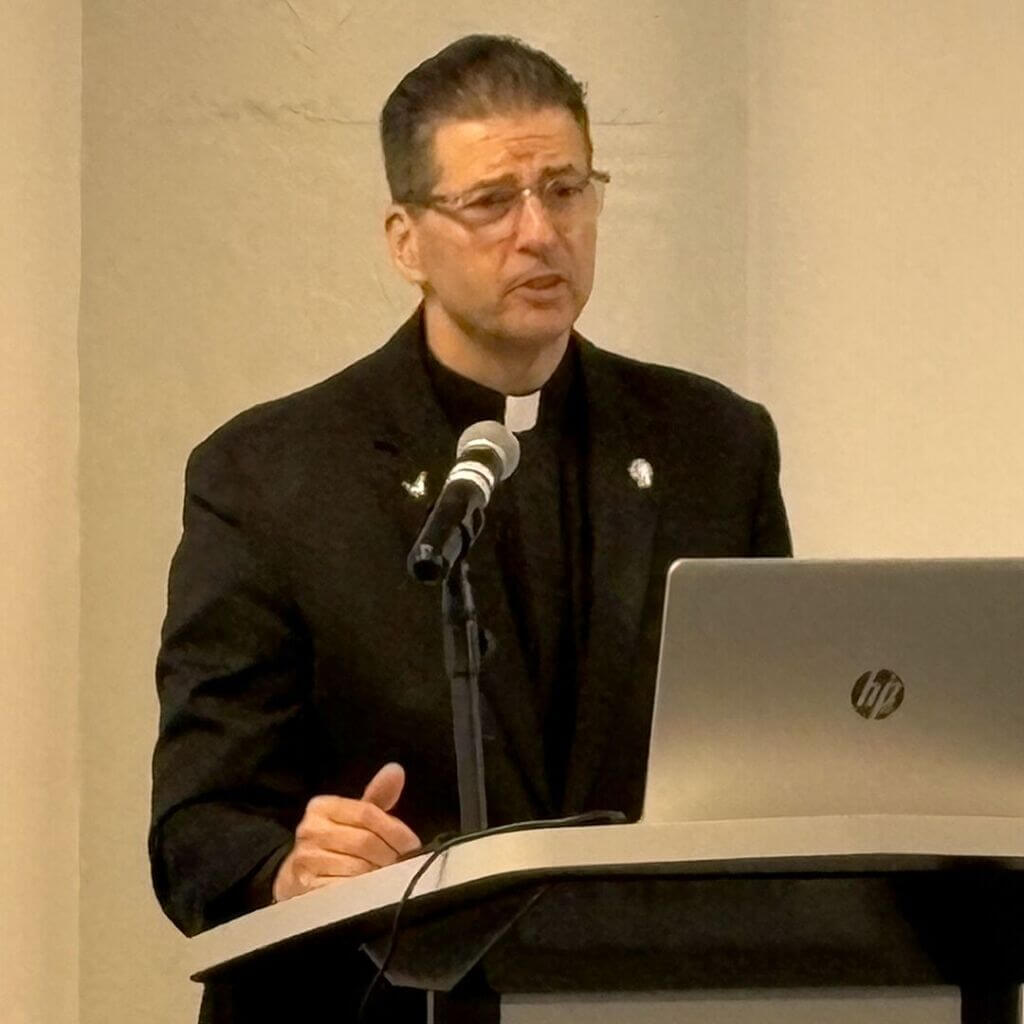 Niagara University President Father James Maher at the Higher Education Industry Leaders Forum