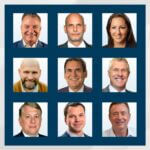 Headshots of the nine new Buffalo Niagara Partnership board of directors