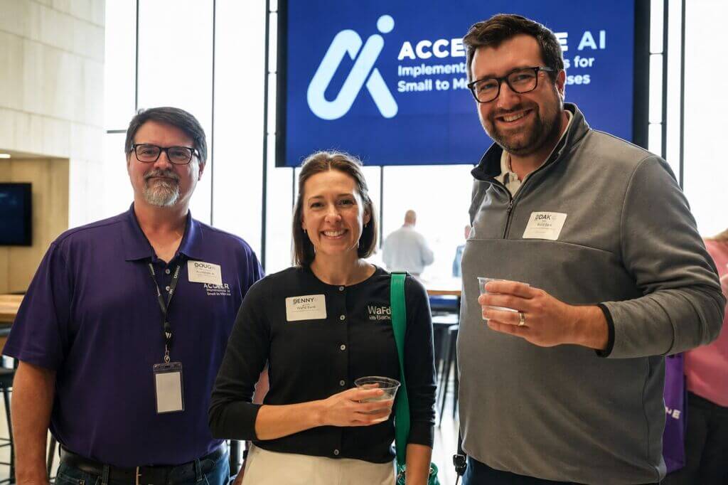 Attendees at the Accelerate AI event at Seneca One