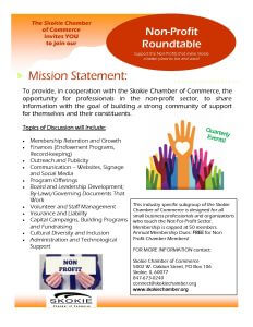 non profit roundtable flyer