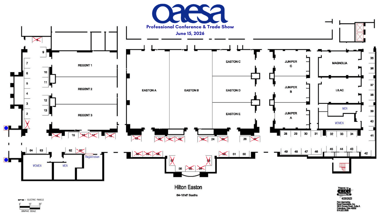 Current trade show map