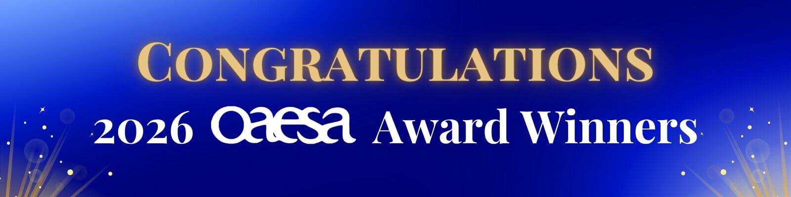 congratulations award winners