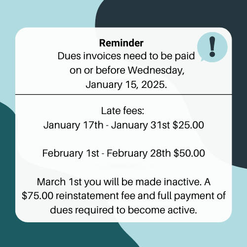 Dues reminder