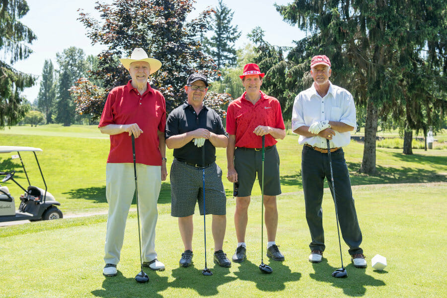 group of golfers