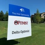 Delta Optimist Sponsor Sign