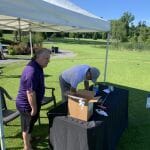 Garry and Steve Erikson at Putting Tent