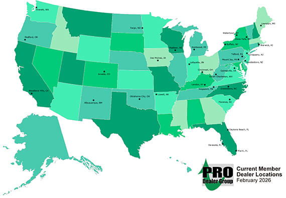 PRO Dealer Group map