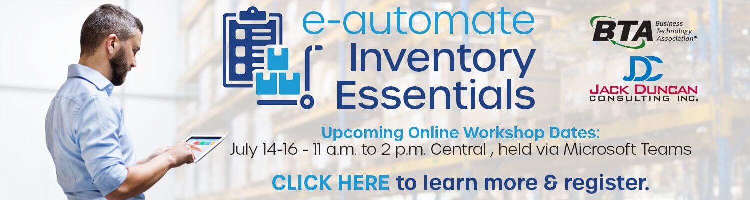 e-automate Inventory Essentials July 2026
