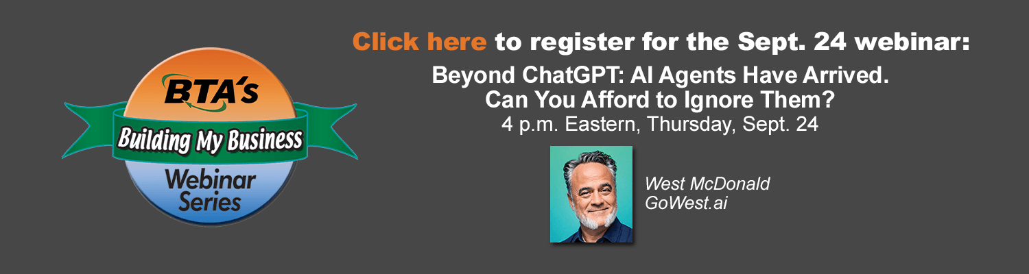 Sept. 24, 2026 Building My Business Webinar
