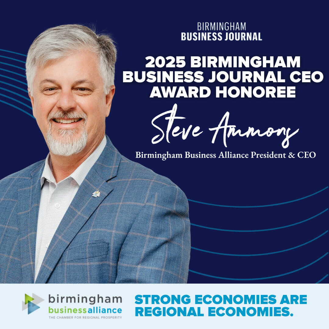 Graphic about Steve Ammons being a Birmingham Business Journal Award Honoree