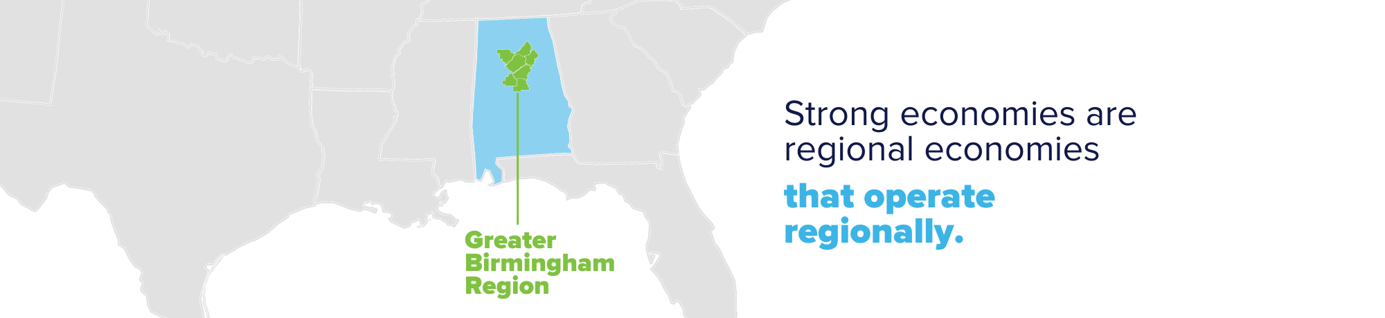 Strong economies are regional economies that operate regionally
