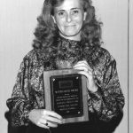 Bonnie Carroll Receiving the 1988 Watson Davis Award