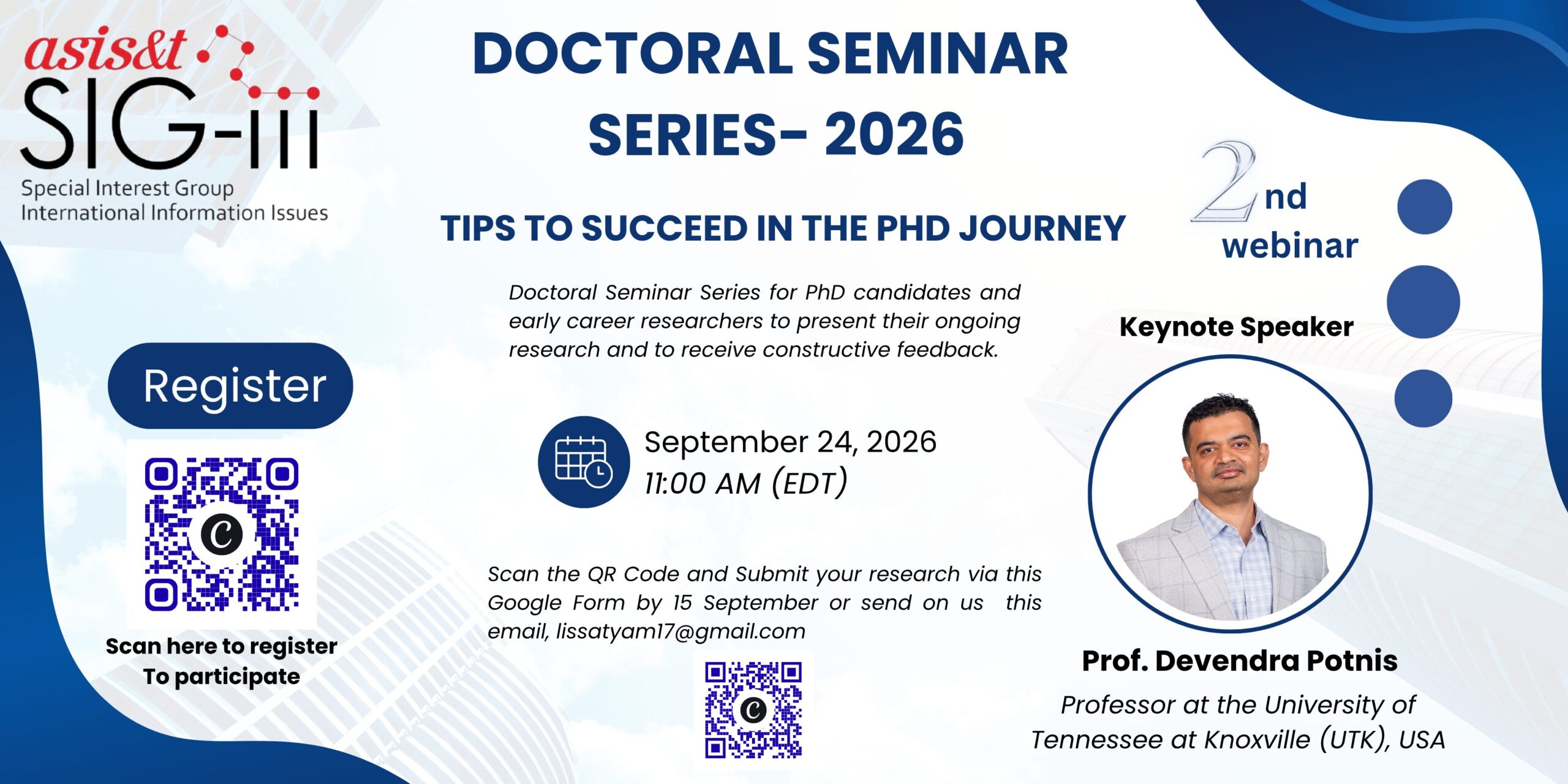 Doctoral Seminar Series _ Second Webinar_ Poster
