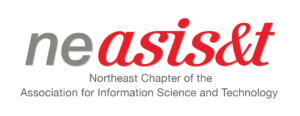 NEASIST logo. ne in gray and asis&t in red.