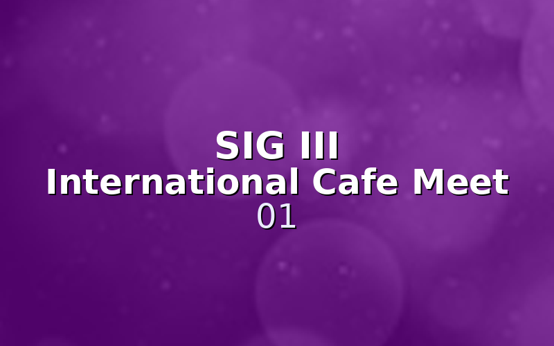 SIGIII_ICM 01