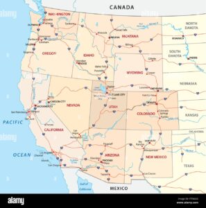 US WEST MAP