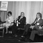 Plenary speakers, Arthur Miller (center)