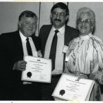 Glenn Wilde, Roy Tally, Barbara Flood, receiving SIG-of-the-Year Award (Behavioral and Social Sciences)