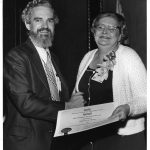 James Rush, Margaret Adams, receiving Best Chapter or SIG Publication Award
