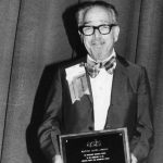 Simon (Si) Newman receiving Watson Davis Award at ASIST '77